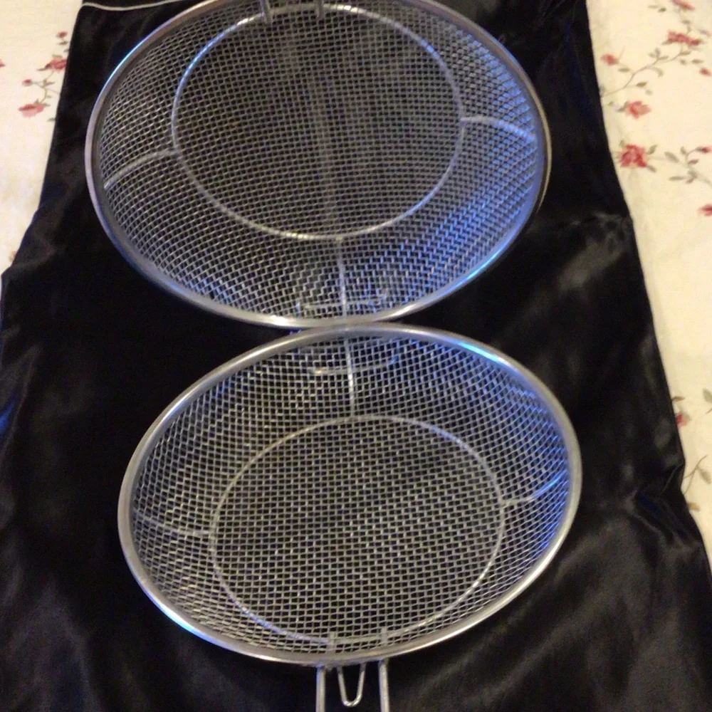 Premium Silver Mesh Grill Basket